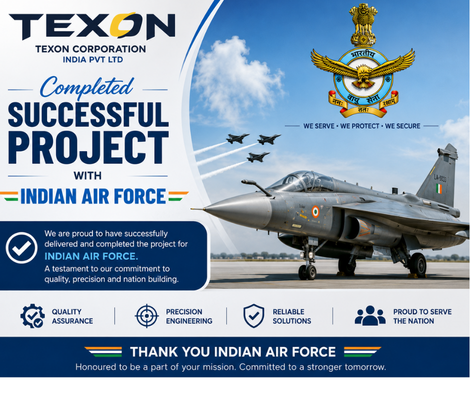 Texon Corporation  Successfully Completes Project for the Indian Air Force